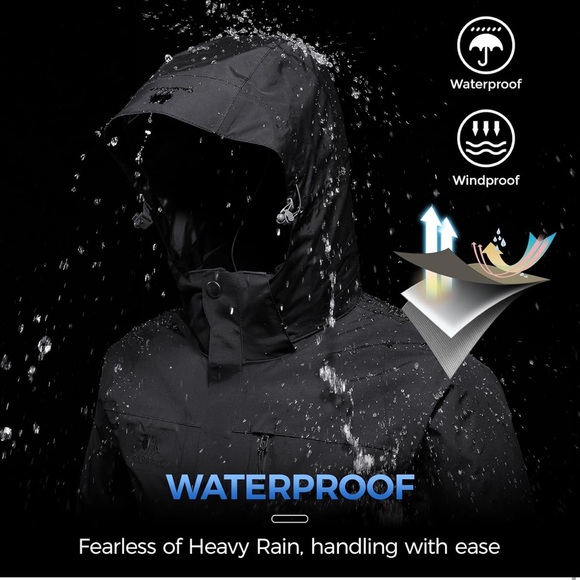 Golden Camel Mountain Snow Waterproof Ski Jacket Detachable Hood Windproof XXL - Picture 7 of 7